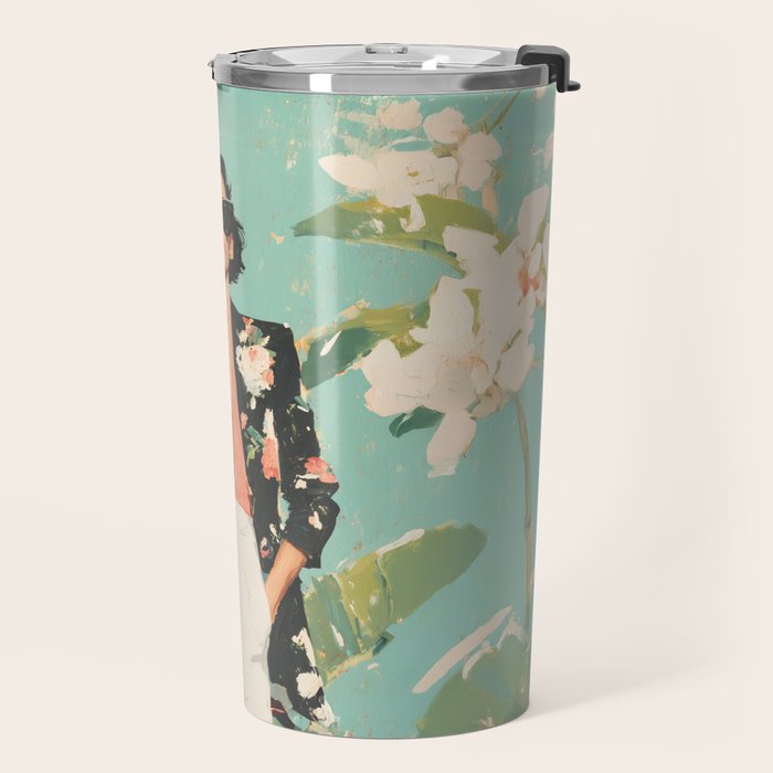 Chic Summer Elegance Travel Mug Gallery Image 2