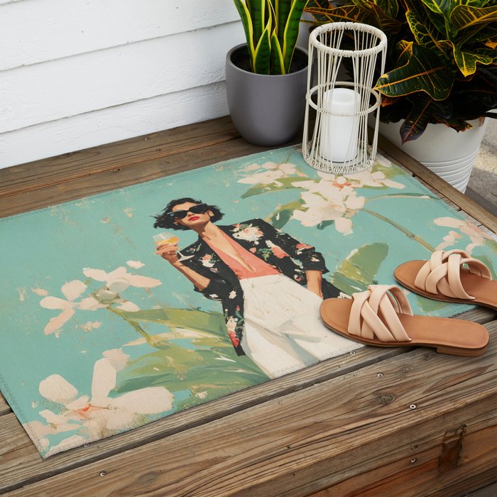 Chic Summer Elegance Outdoor Rug Gallery Image 2