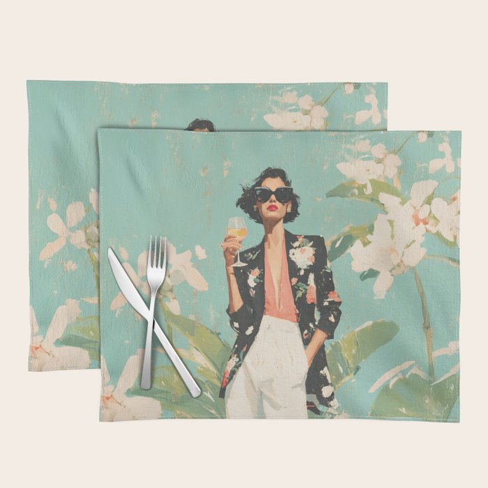 Chic Summer Elegance Placemat Gallery Image 1