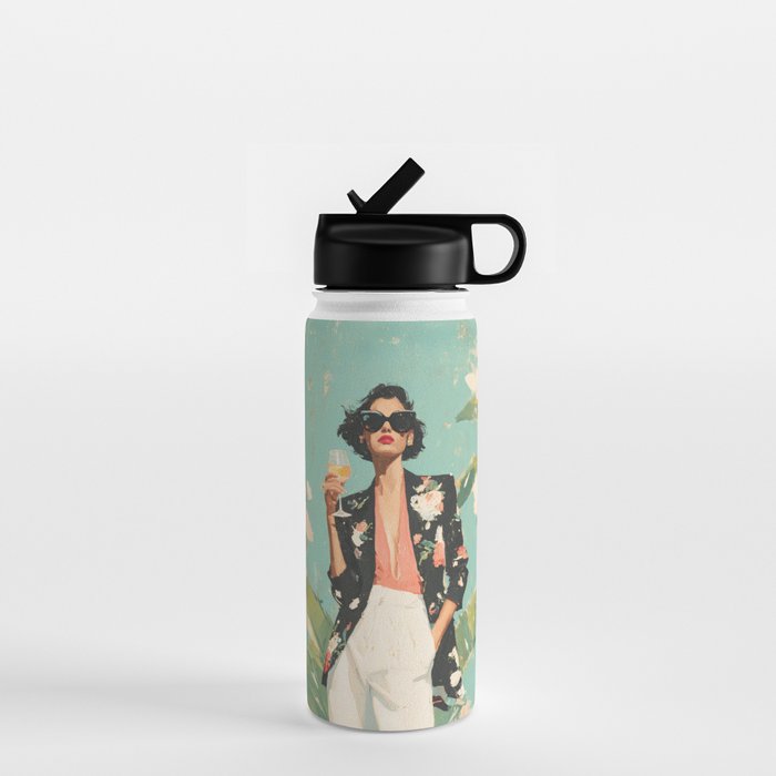 Chic Summer Elegance Water Bottle Gallery Image 1