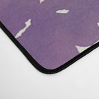 Elegant ivory gold lavender purple watercolor floral  Desk Mat Gallery Image 4