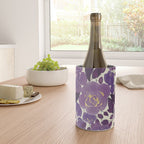 Elegant ivory gold lavender purple watercolor floral  Wine Chiller Gallery Image 4