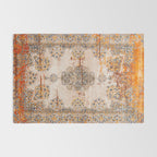 Orange Vintage Rug Design Rug Gallery Image 2