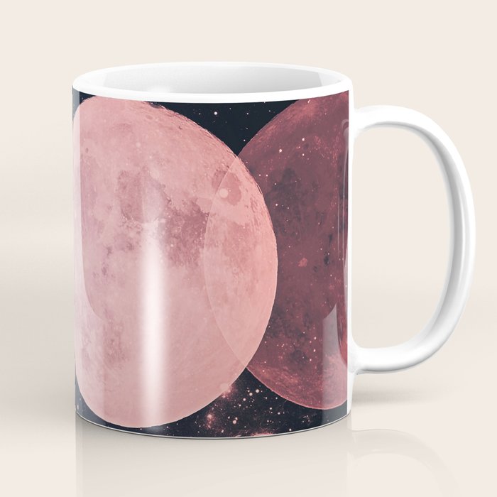 Pink Moon Phases Coffee Mug Gallery Image 1