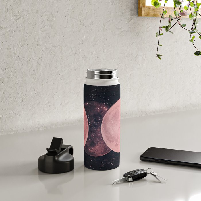 Pink Moon Phases Water Bottle Gallery Image 5