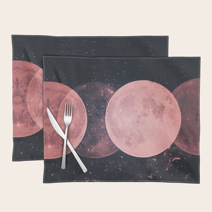 Pink Moon Phases Placemat Gallery Image 1