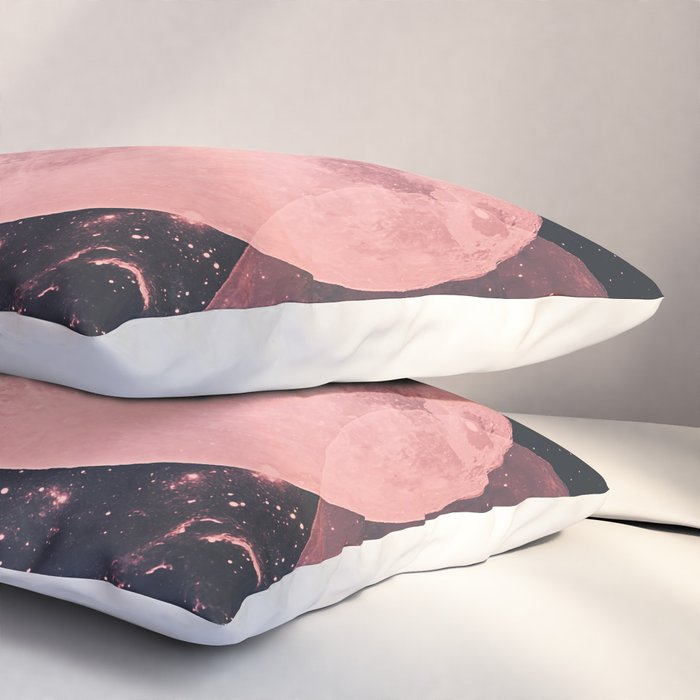 Pink Moon Phases Pillow Sham Gallery Image 3