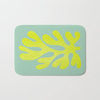 Lime & Sea Green: Matisse Paper Cutouts 06 Bath Mat Gallery Image 1
