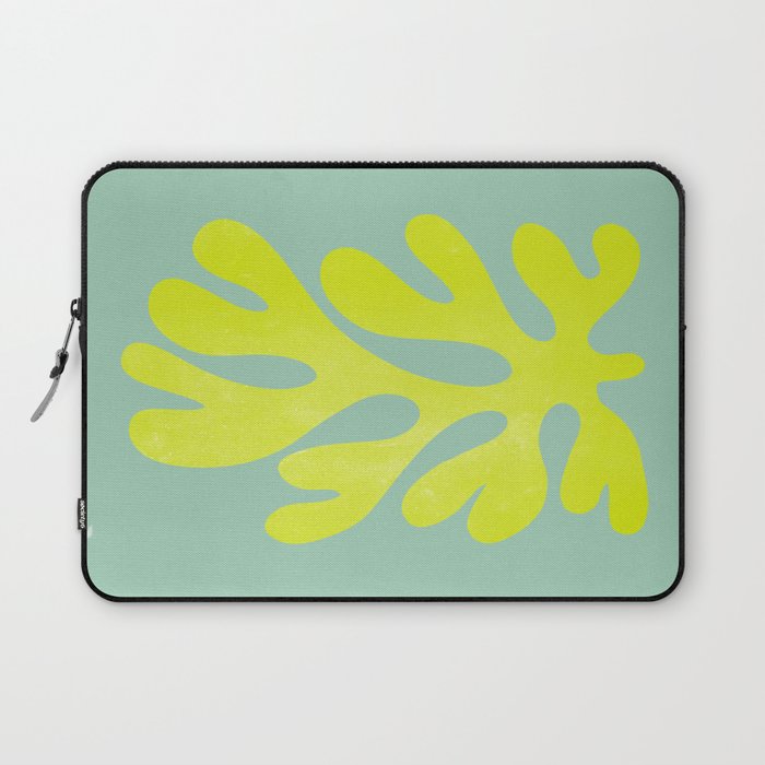 Lime & Sea Green: Matisse Paper Cutouts 06 Laptop Sleeve Gallery Image 1