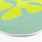 Lime & Sea Green: Matisse Paper Cutouts 06 Bath Mat Gallery Image 3