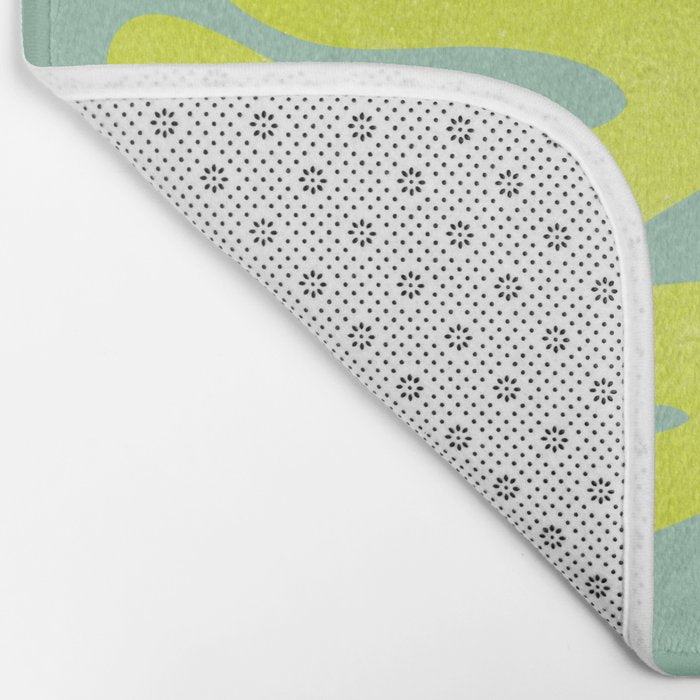 Lime & Sea Green: Matisse Paper Cutouts 06 Bath Mat Gallery Image 2