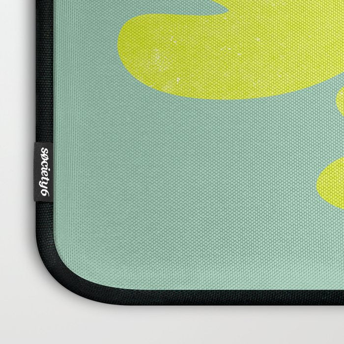 Lime & Sea Green: Matisse Paper Cutouts 06 Laptop Sleeve Gallery Image 3