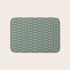 Dragonfly Pattern XII Neutral Green Bath Mat Gallery Image 1