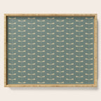 Dragonfly Pattern XII Neutral Green Serving Tray Gallery Image 1