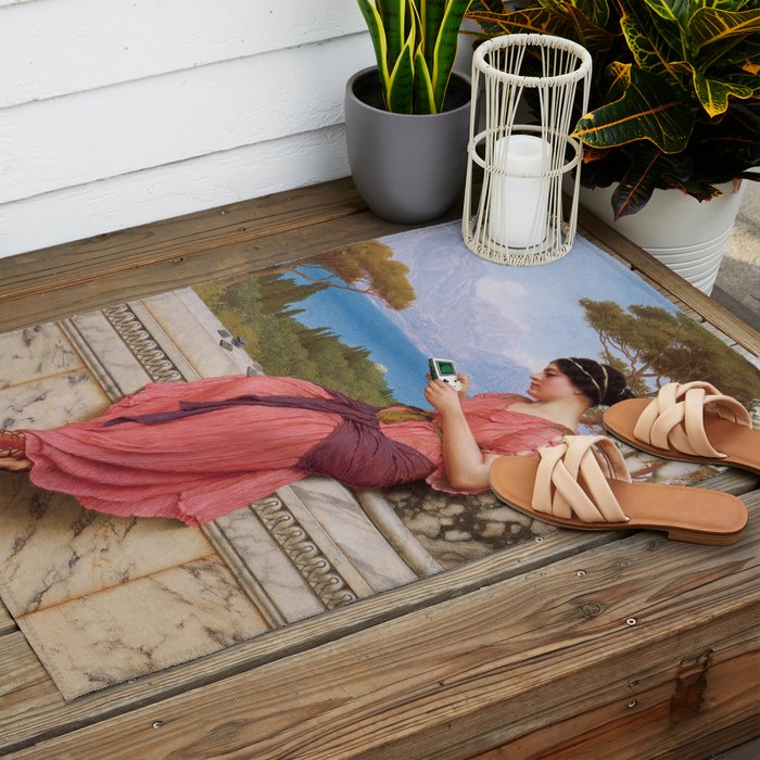 The Game Of Love Outdoor Rug Gallery Image 2