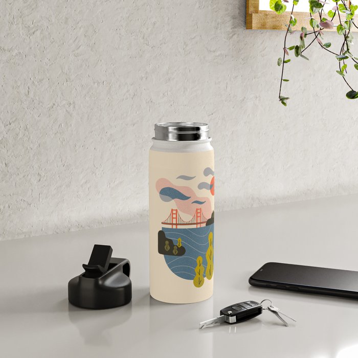 Bay Sunset Water Bottle Gallery Image 5