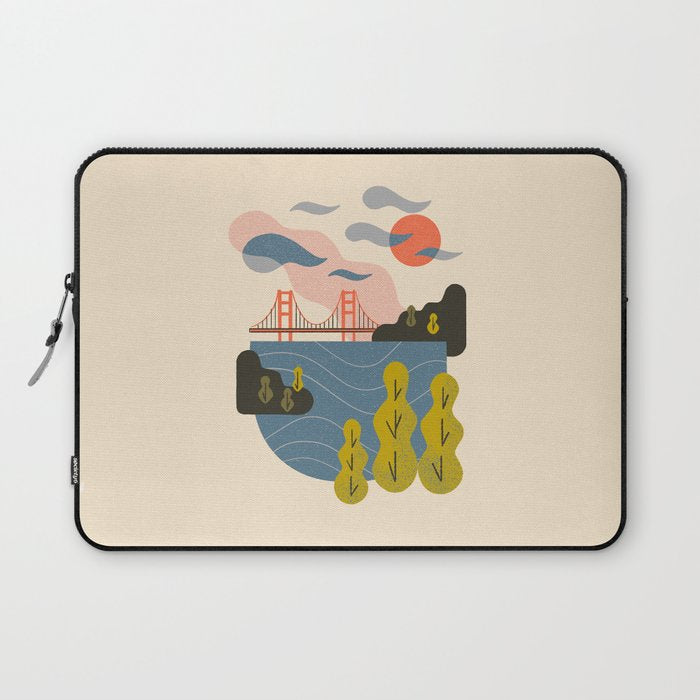 Bay Sunset Laptop Sleeve Gallery Image 1