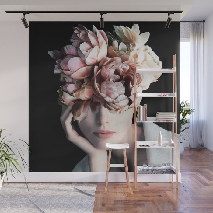 Wearing flowers Wall Mural Gallery Image 1