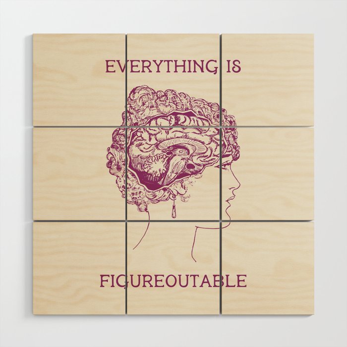 Everything is Figureoutable Wood Wall Art Gallery Image 1