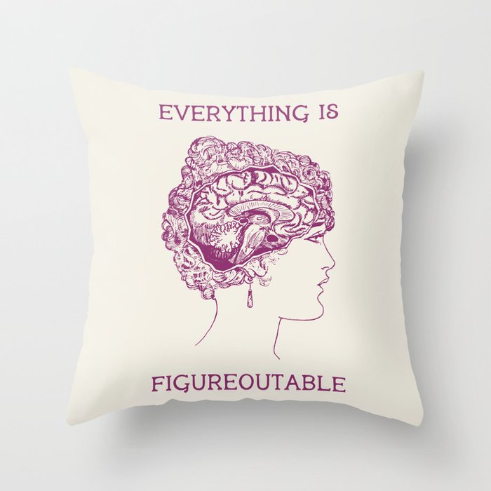Everything is Figureoutable Throw Pillow Gallery Image 6