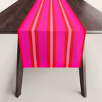 Red and Pink Summer Stripes Table Runner Gallery Image 1
