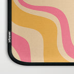 Retro Liquid Swirl Abstract Pattern 5 Pink and Orange Mustard Laptop Sleeve Gallery Image 3