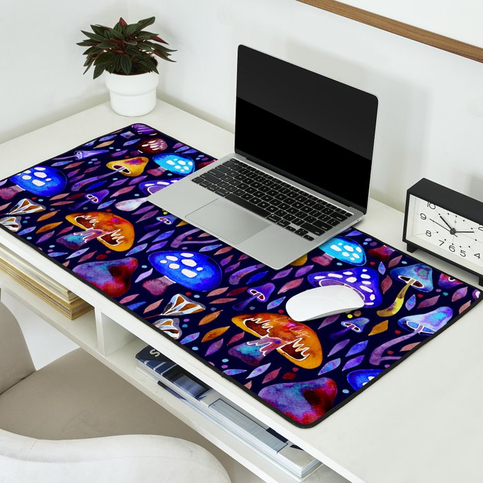 Mushroom Magic - Galaxy Desk Mat Gallery Image 2