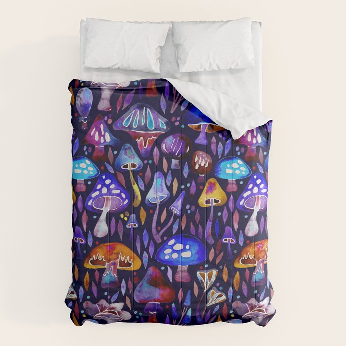 Mushroom Magic - Galaxy Comforter Gallery Image 6