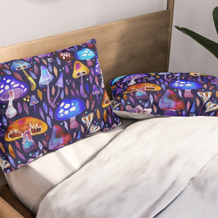 Mushroom Magic - Galaxy Pillow Sham Gallery Image 2