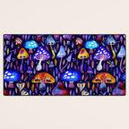 Mushroom Magic - Galaxy Desk Mat Gallery Image 3