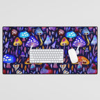 Mushroom Magic - Galaxy Desk Mat Gallery Image 1