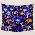 Mushroom Magic - Galaxy Wall Tapestry Gallery Image 4