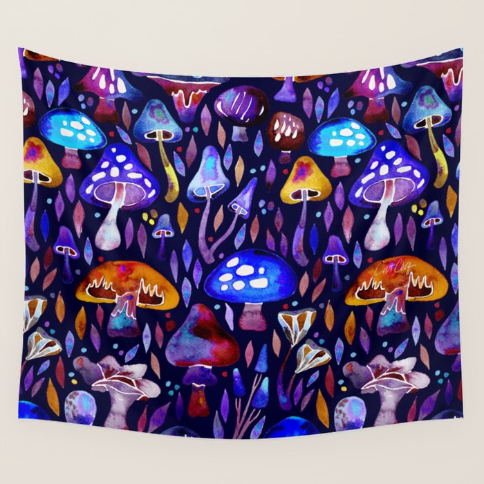 Mushroom Magic - Galaxy Wall Tapestry Gallery Image 4