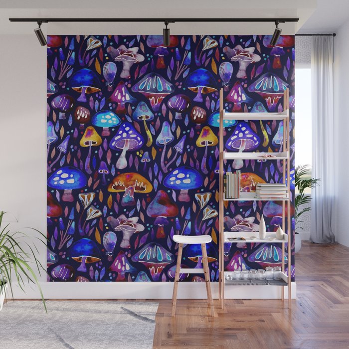 Mushroom Magic - Galaxy Wall Mural Gallery Image 1