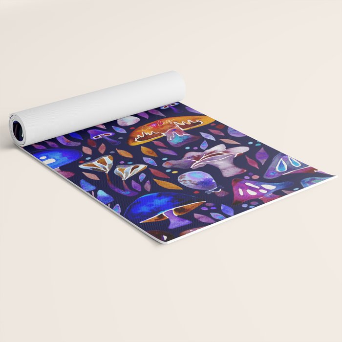 Mushroom Magic - Galaxy Yoga Mat Gallery Image 2
