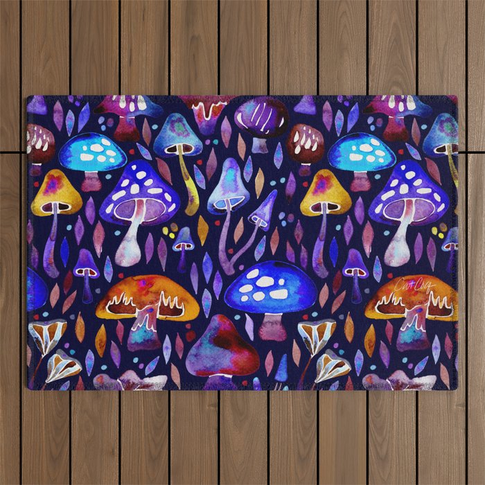 Mushroom Magic - Galaxy Outdoor Rug Gallery Image 1