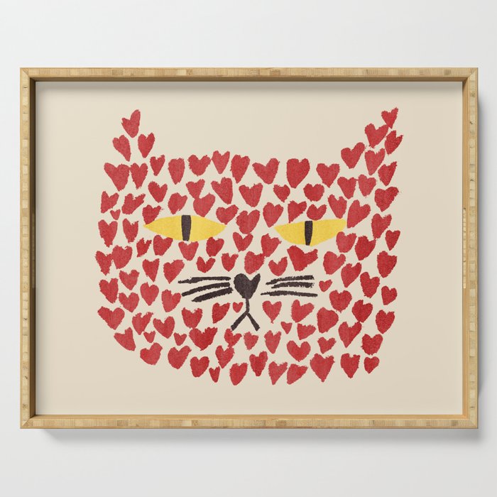 Love thy cat Serving Tray Gallery Image 1