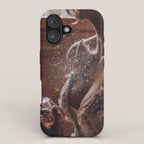 MAGIC IN ACTION | woman | perfume | Parisian | dark | evening | date | aesthetic | vintage | retro  iPhone Case Gallery Image 1