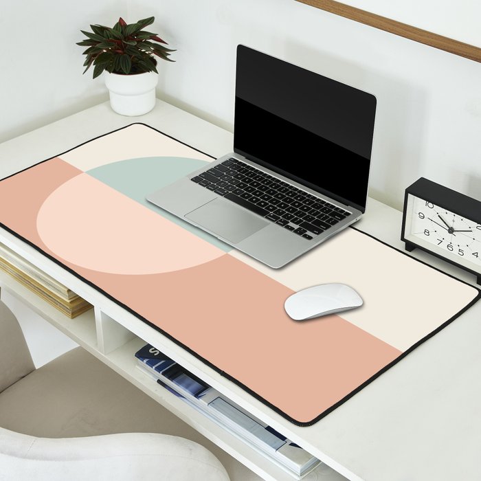 Color Block Abstract VI Desk Mat Gallery Image 2
