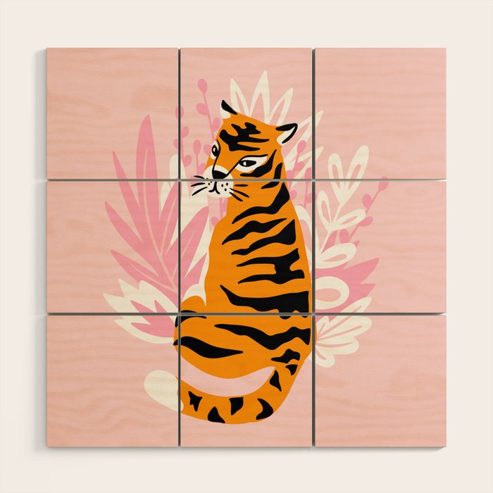 Cute tigers Wood Wall Art Gallery Image 1