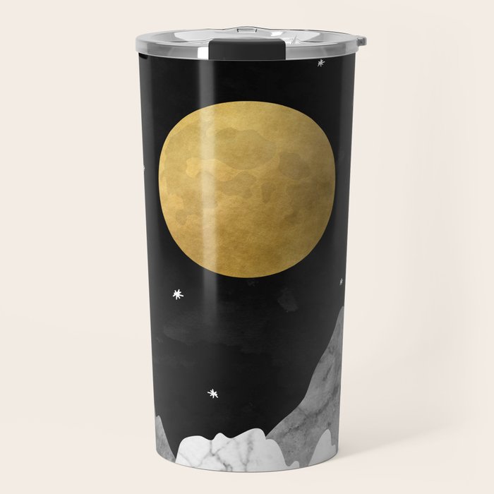 Moon and Stars Travel Mug Gallery Image 1