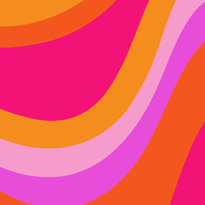 Retro Waves Abstract Pattern Pink Magenta Orange Coffee Mug Gallery Image 2
