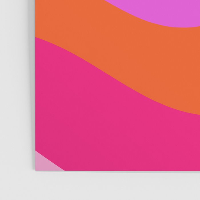 Retro Waves Abstract Pattern Pink Magenta Orange Poster Gallery Image 3