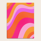Retro Waves Abstract Pattern Pink Magenta Orange Notebook Gallery Image 4