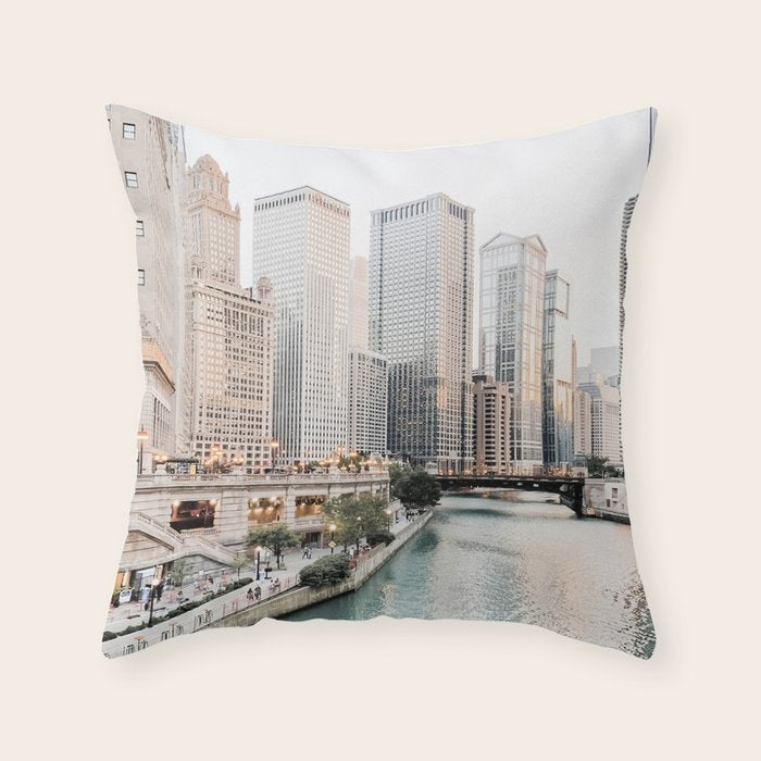 Chicago City Throw Pillow Gallery Image 1