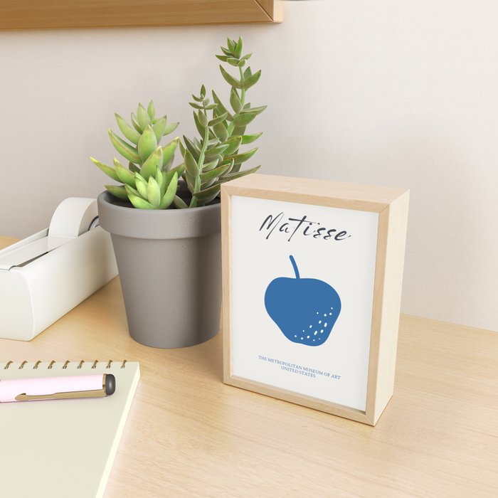 Matisse Blue Apple Cutout  Mini Art Print Gallery Image 2