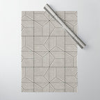 bohemian geometric tiles - bone Wrapping Paper Gallery Image 1