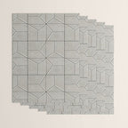 bohemian geometric tiles - bone Wrapping Paper Gallery Image 3