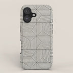 bohemian geometric tiles - bone iPhone Case Gallery Image 1