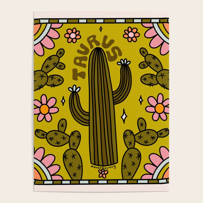 Taurus Cactus Poster Gallery Image 4